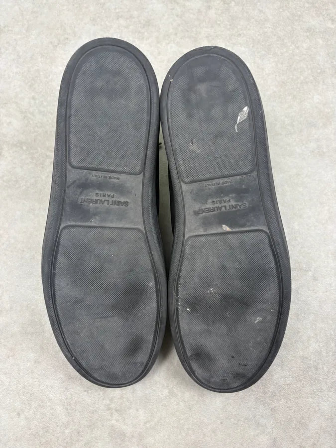 2010s Saint Laurent Black Leather High Sneakers LtxCYrY 6
