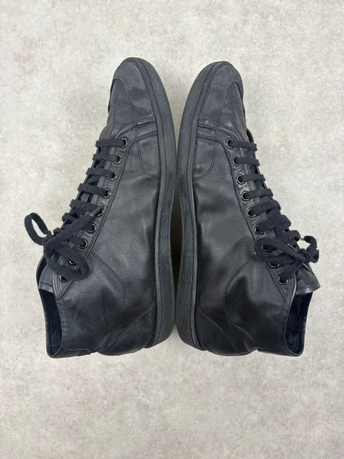 2010s Saint Laurent Black Leather High Sneakers LtxCYrY 3