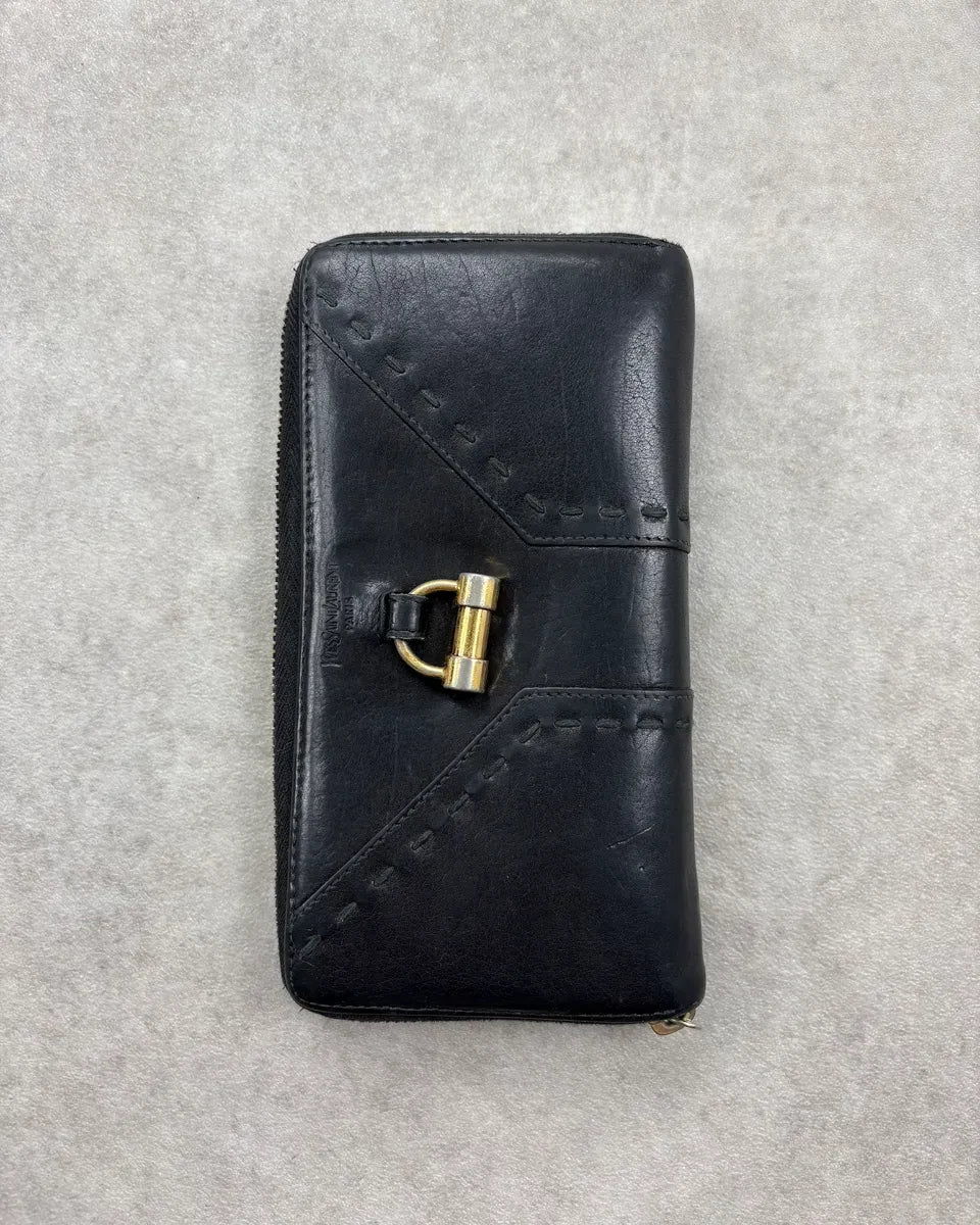 Yves Saint Laurent Black Leather Muse Wallet qwVesYy 0