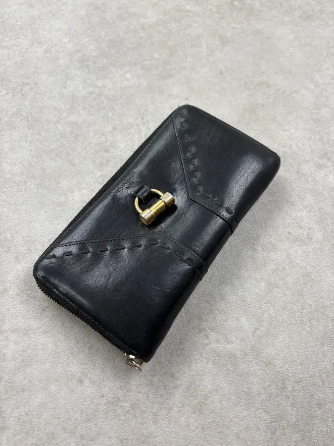 Yves Saint Laurent Black Leather Muse Wallet qwVesYy 1