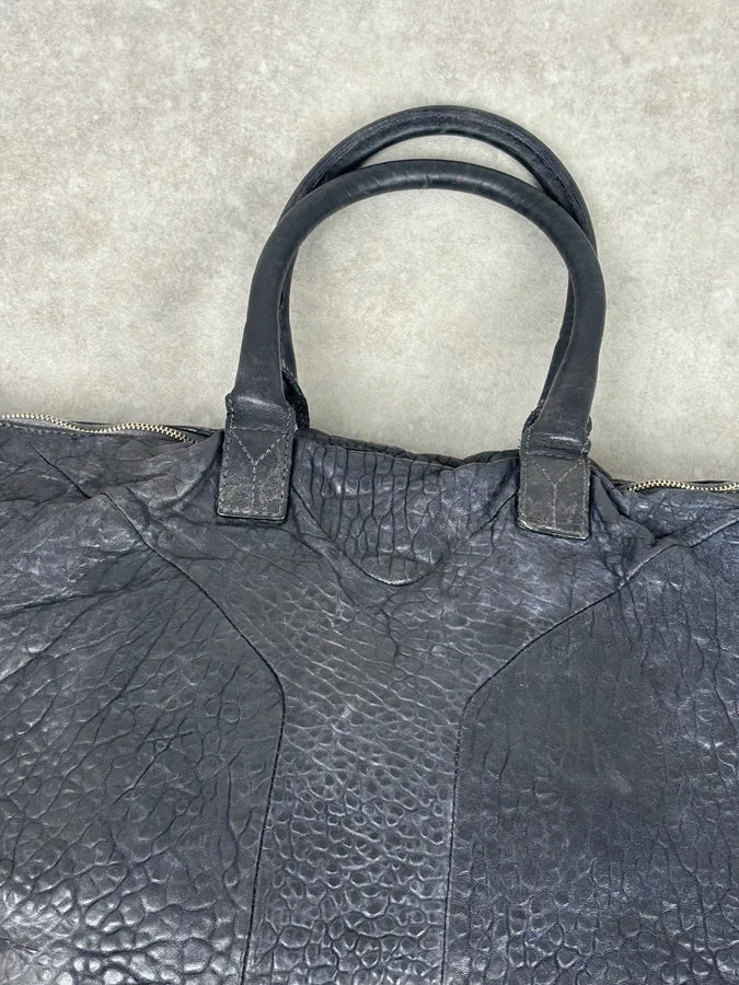 2000s Yves Saint Laurent Easy Grain Black Leather Handle Bag yXIBwWO 9
