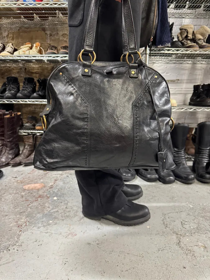 Yves Saint Laurent Black Leather Y Handle Bag hXRbBHQ 0
