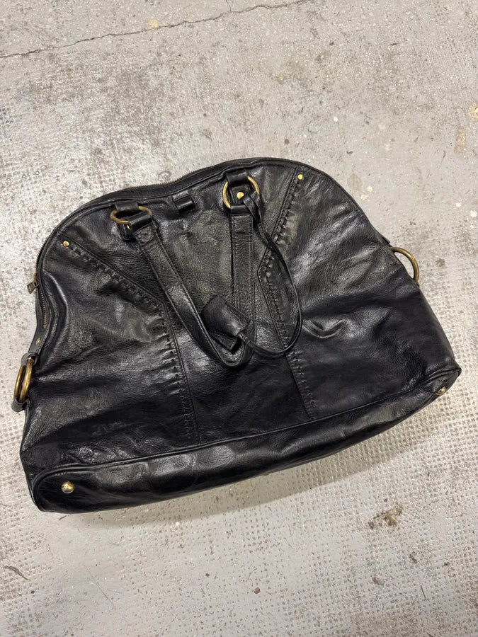 Yves Saint Laurent Black Leather Y Handle Bag hXRbBHQ 6