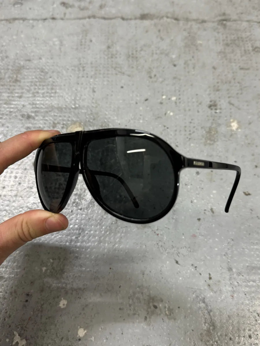 Yves Saint Laurent Black Mafia Aviator Sunglasses elvuahC 1