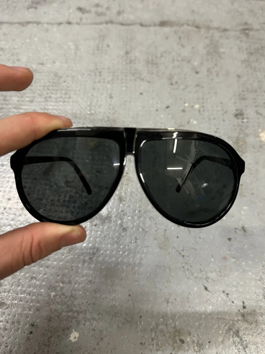 Yves Saint Laurent Black Mafia Aviator Sunglasses elvuahC 4