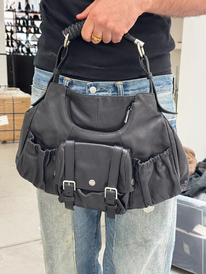 Yves Saint Laurent Black Mala Horn Handle bag RzjYUDf 3