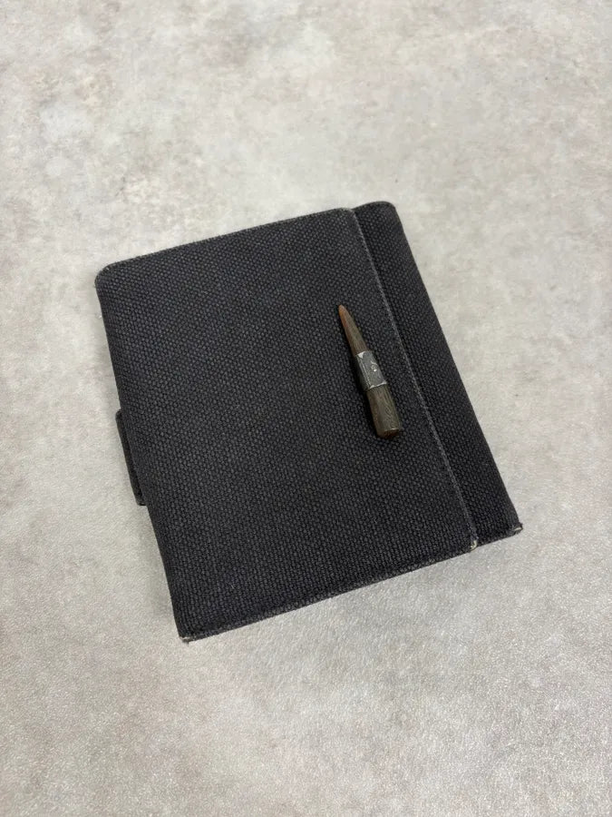 2000s Yves Saint Laurent Black Mombasa Canva Wallet oLKgeTS 1