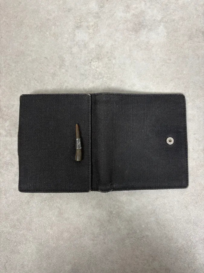 2000s Yves Saint Laurent Black Mombasa Canva Wallet oLKgeTS 4