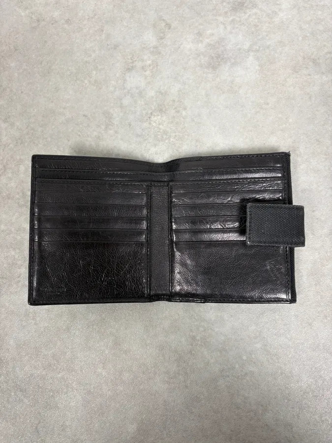 2000s Yves Saint Laurent Black Mombasa Canva Wallet oLKgeTS 3