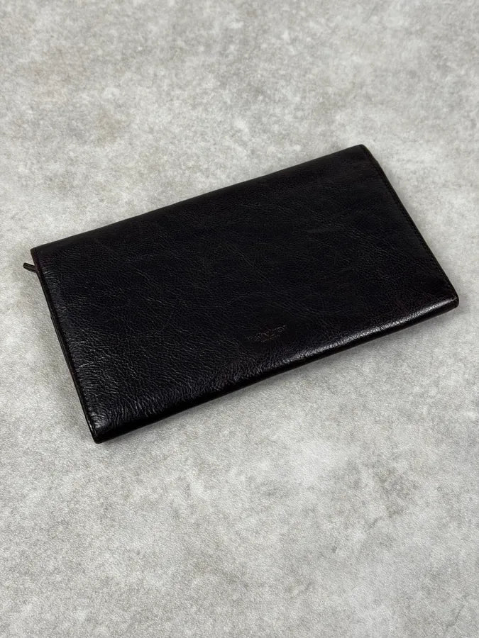 Yves Saint Laurent Black Mombasa Leather Wallet XGjvnKw 4