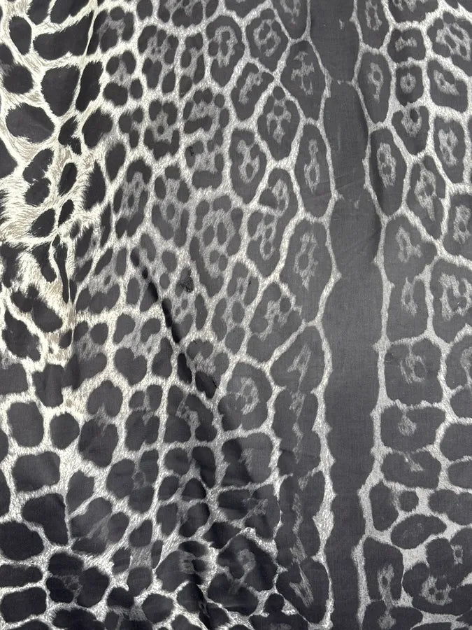 Yves Saint Laurent Black Nylon Leopard Print Tote Bag rTzyVOC 11