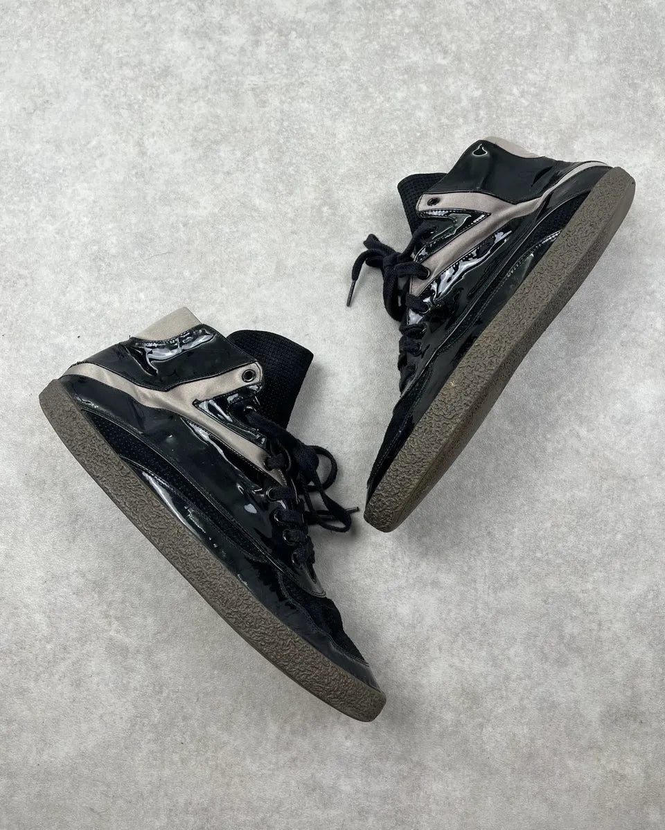 Yves Saint Laurent Black Patent High Sneakers RrymHQY 1