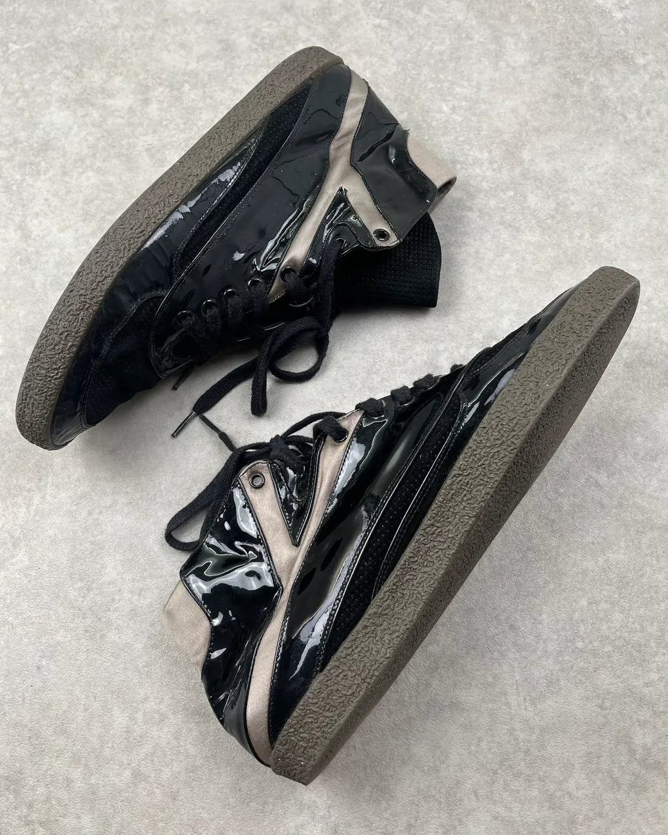 Yves Saint Laurent Black Patent High Sneakers RrymHQY 3