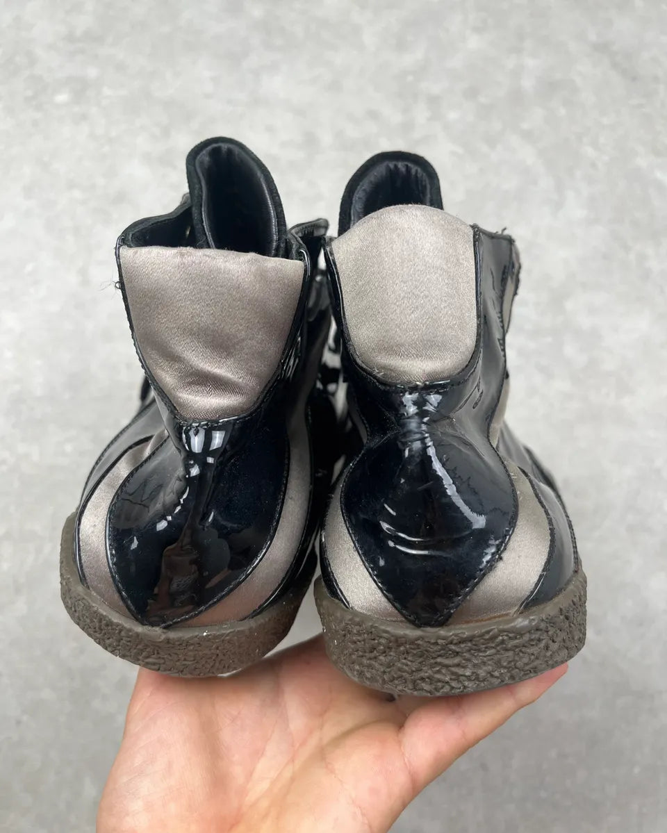 Yves Saint Laurent Black Patent High Sneakers RrymHQY 7