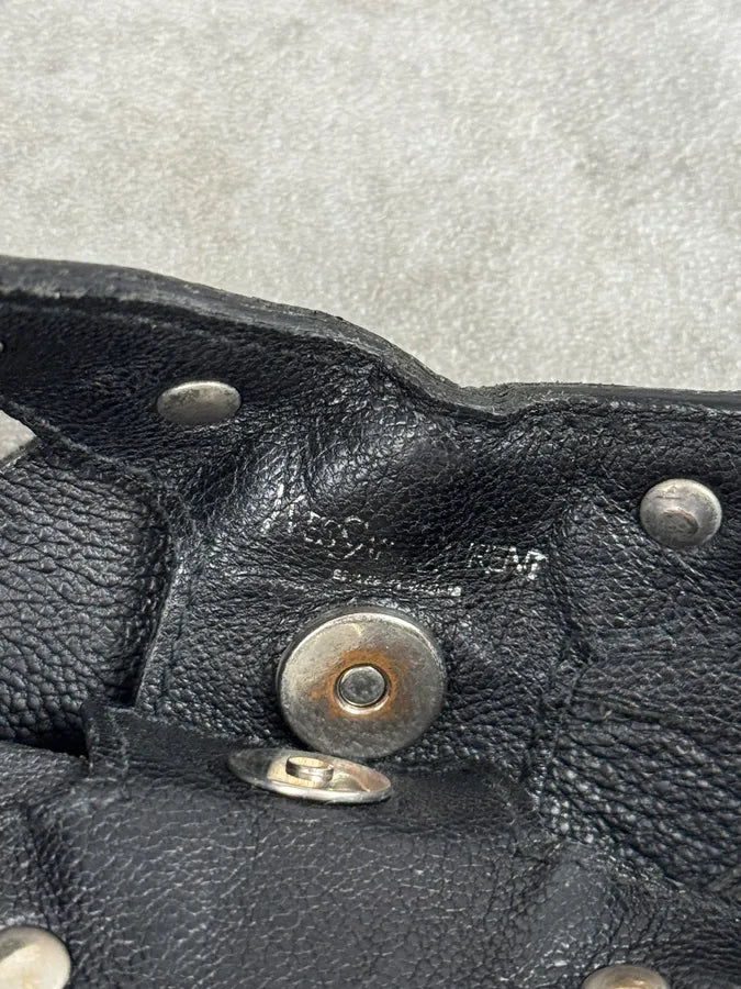 2000s Yves Saint Laurent Black Studded Mombasa Shoulder Bag By Tom Ford YyvRRFv 15