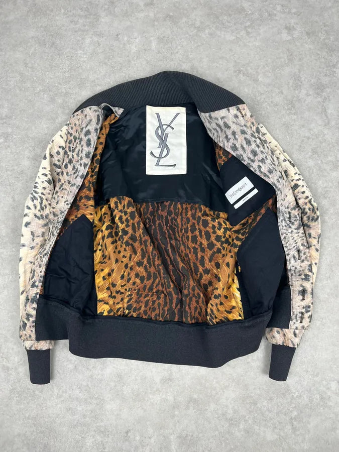 2000s Yves Saint Laurent Leopard Print Jacket by Tom Ford VNdhNlK 8