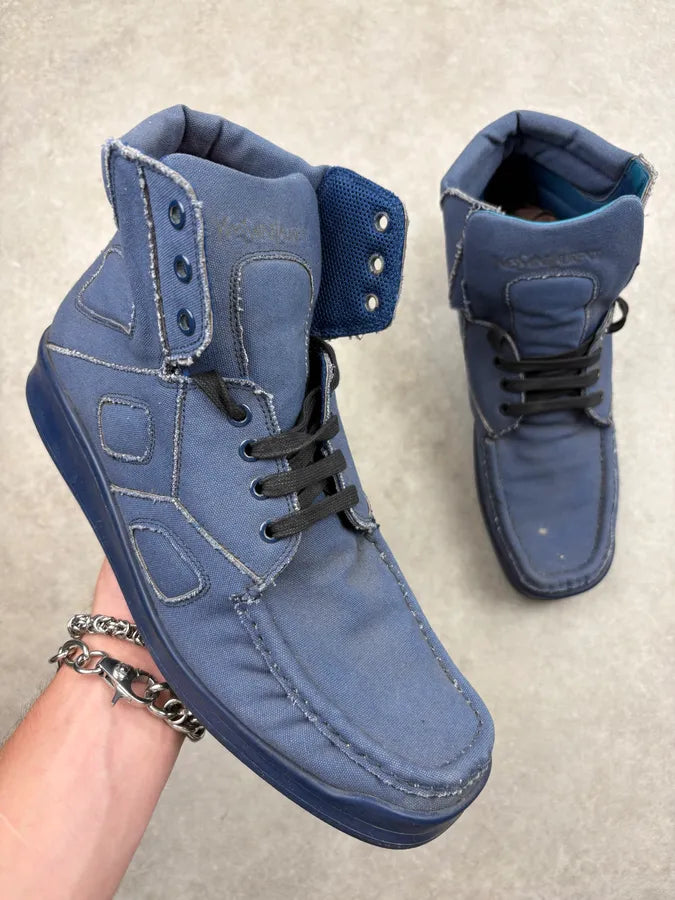 Yves Saint Laurent Blue High Top Hybrid Sneakers RBHsJbE 0