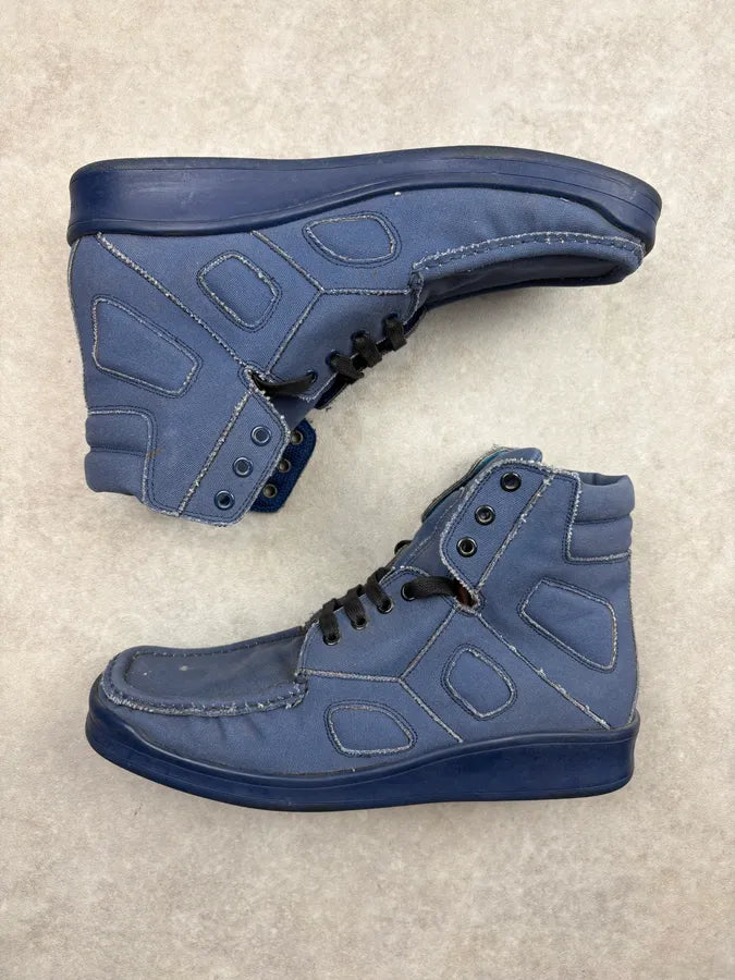 Yves Saint Laurent Blue High Top Hybrid Sneakers RBHsJbE 3
