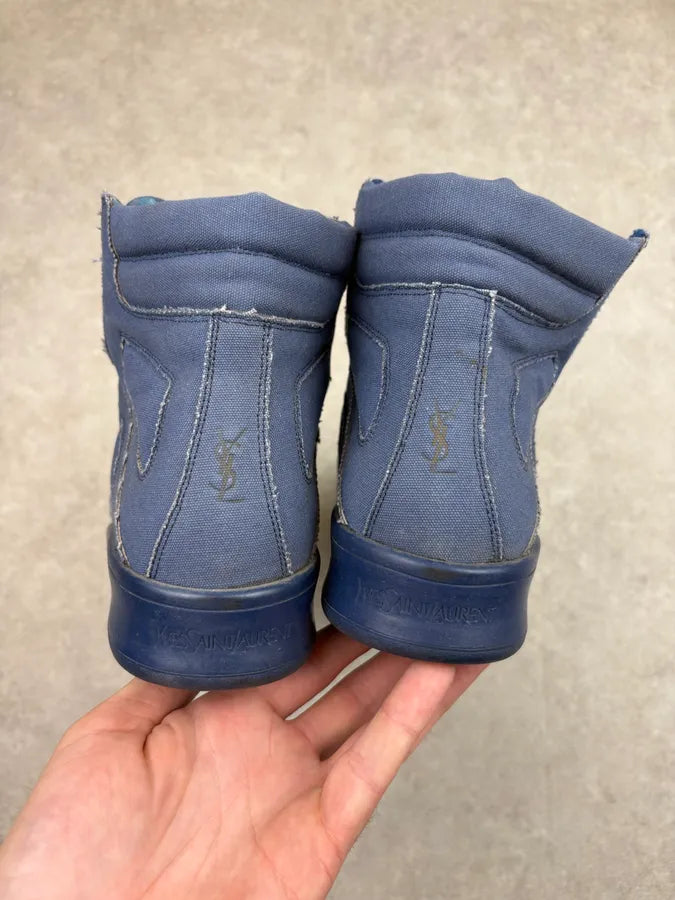 Yves Saint Laurent Blue High Top Hybrid Sneakers RBHsJbE 6