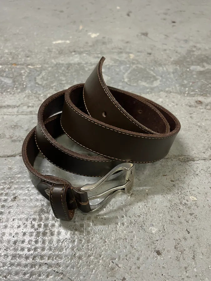 Yves Saint Laurent Brown Leather Belt obiRhnN 1