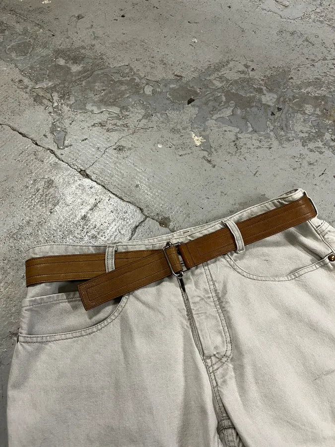 Yves Saint Laurent Brown Leather Belt INToxan 0