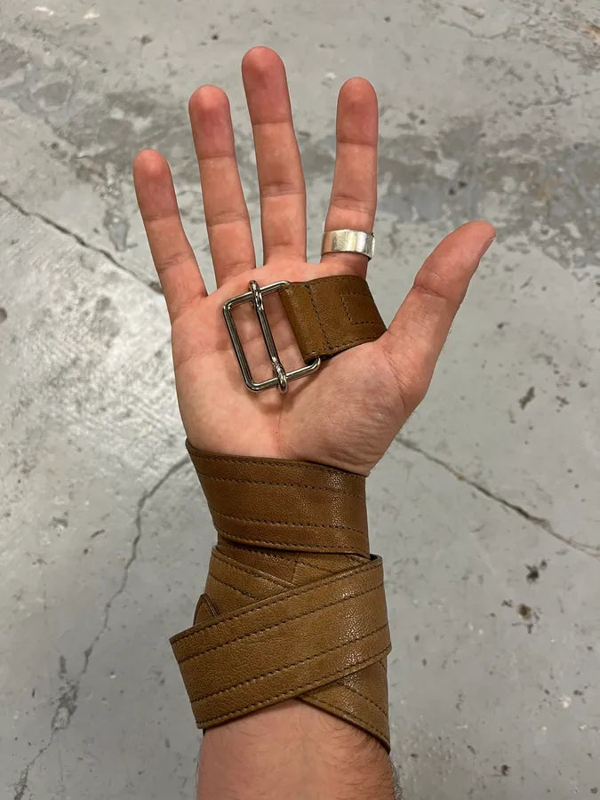 Yves Saint Laurent Brown Leather Belt INToxan 1