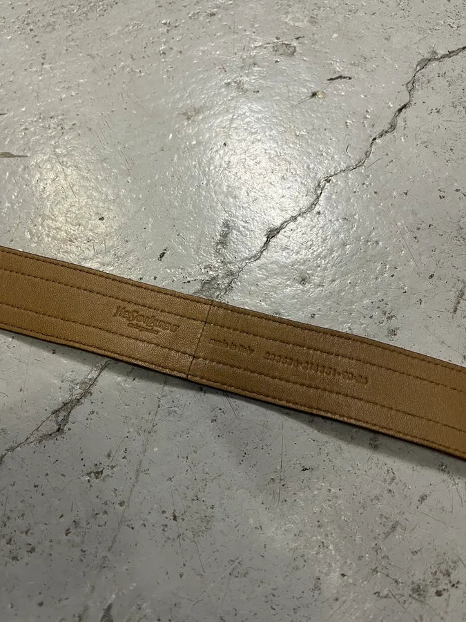 Yves Saint Laurent Brown Leather Belt INToxan 7