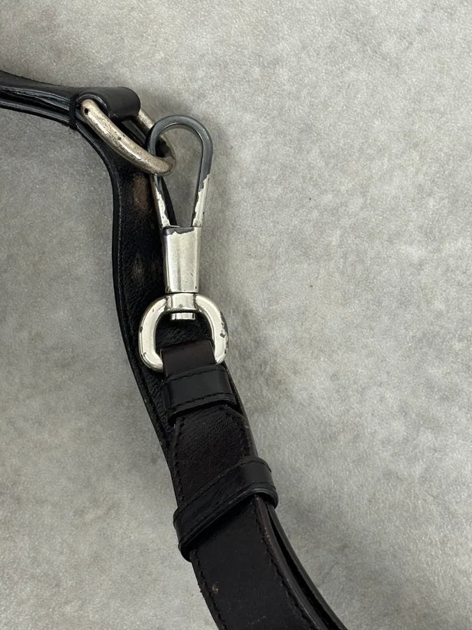 Yves Saint Laurent Brown Leather Wood Studded Shoulder Bag WOAXDRW 11