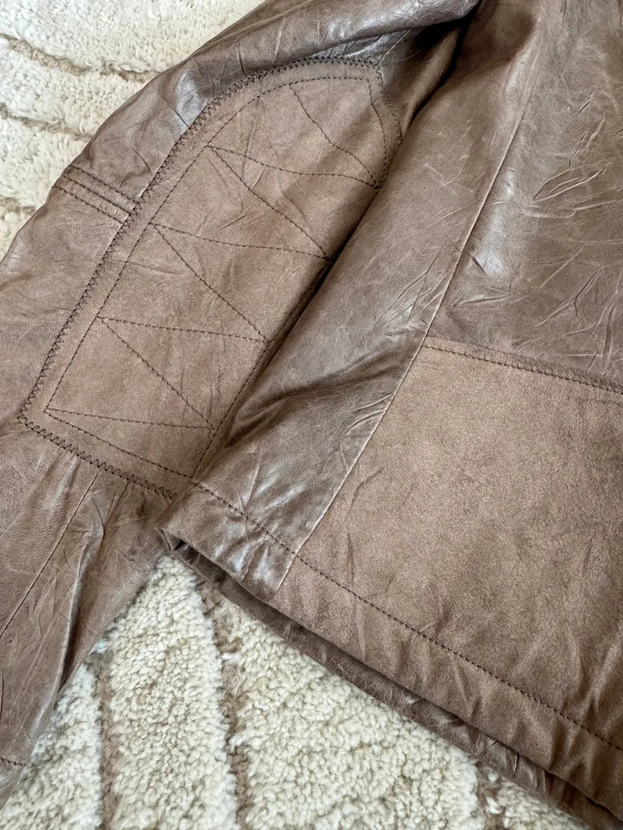 2000s Yves Saint Laurent Cafe Racer Leather Jacket by Stefano Pilati CjlyLVg 8