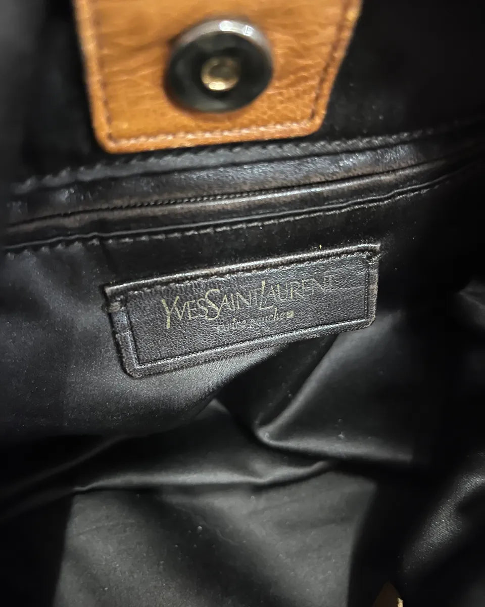 Yves Saint Laurent Camel Suede Layered Fringe Hobo Bag ZuvtmHq 9