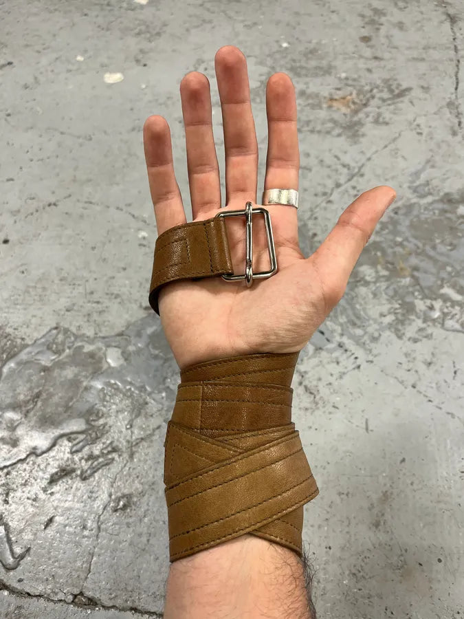 Yves Saint Laurent Casual Beige Leather Belt WInHFNb 1