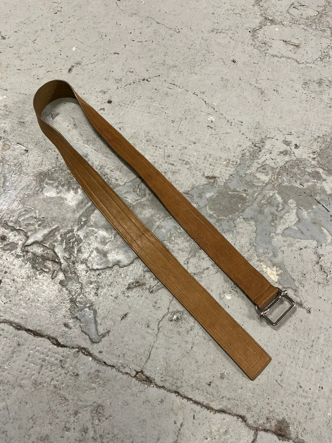 Yves Saint Laurent Casual Beige Leather Belt WInHFNb 3