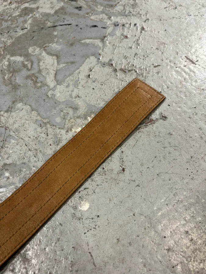 Yves Saint Laurent Casual Beige Leather Belt WInHFNb 7