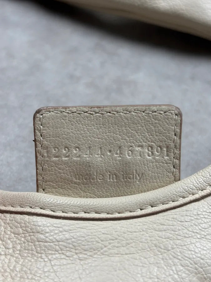 Yves Saint Laurent Cream Leather Ruffle Handle Bag yrLXTJd 16
