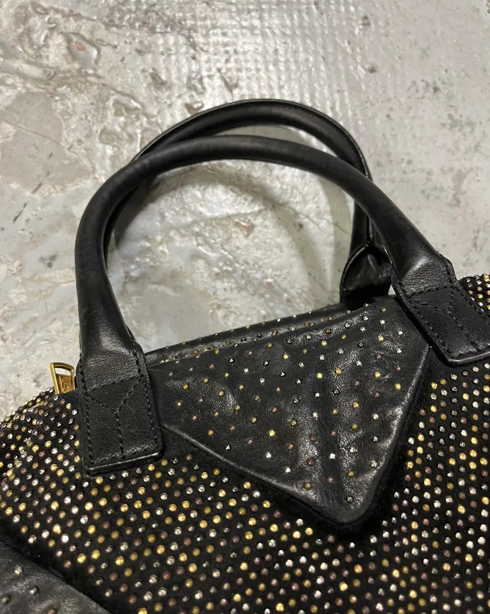 Yves Saint Laurent Easy Black Leather Studded Handle Bag zvulwJz 5