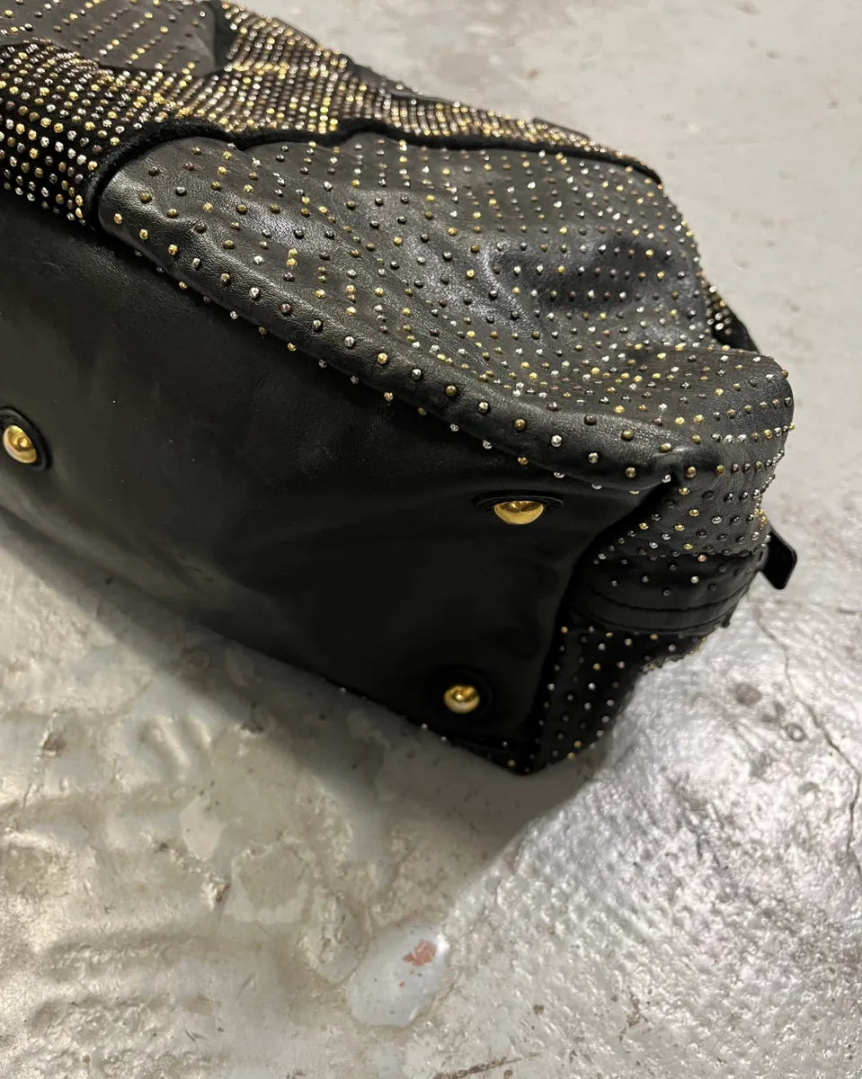 Yves Saint Laurent Easy Black Leather Studded Handle Bag zvulwJz 6