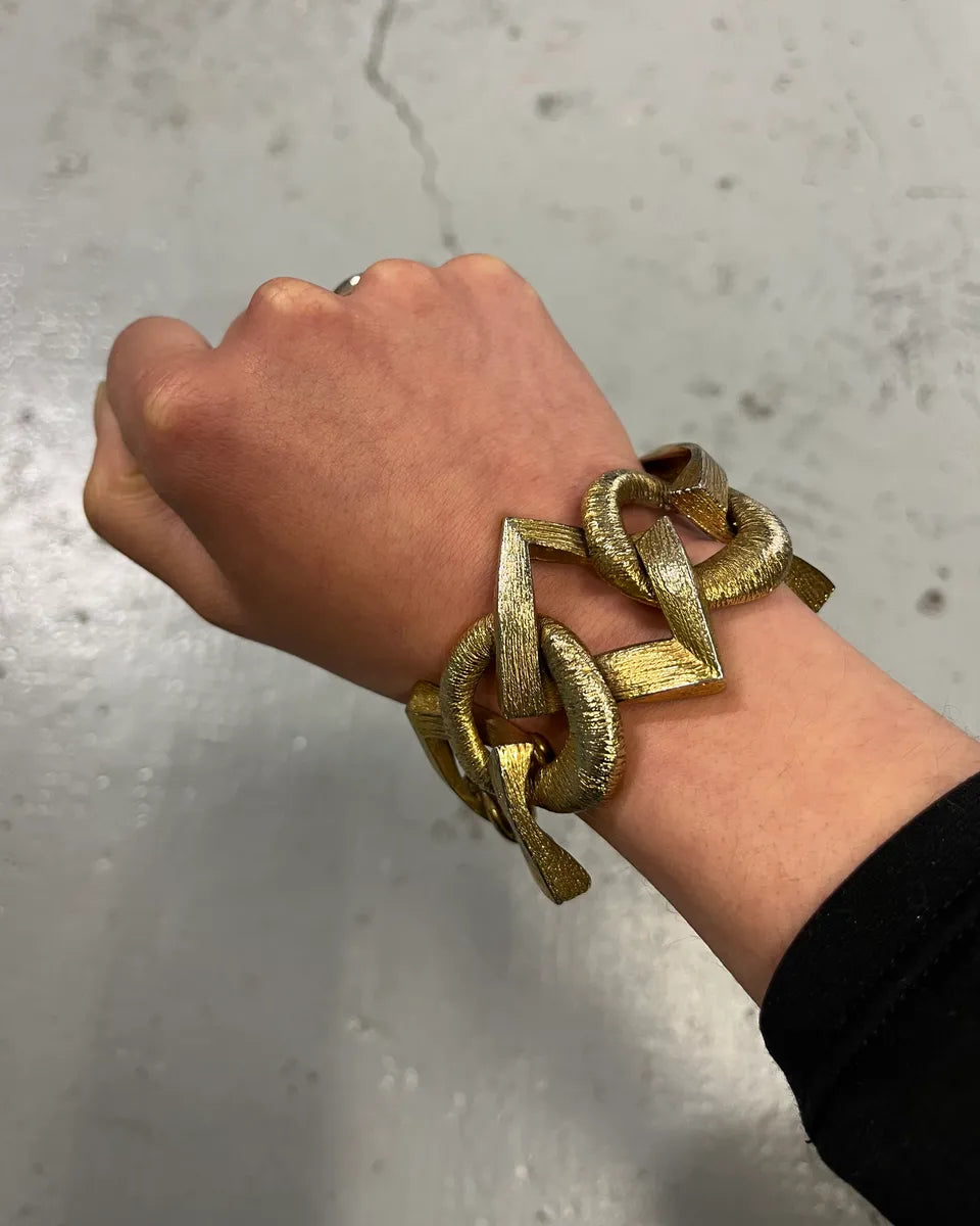 Yves Saint Laurent Gold Metal Link Bracelet  HoHBgSQ 0
