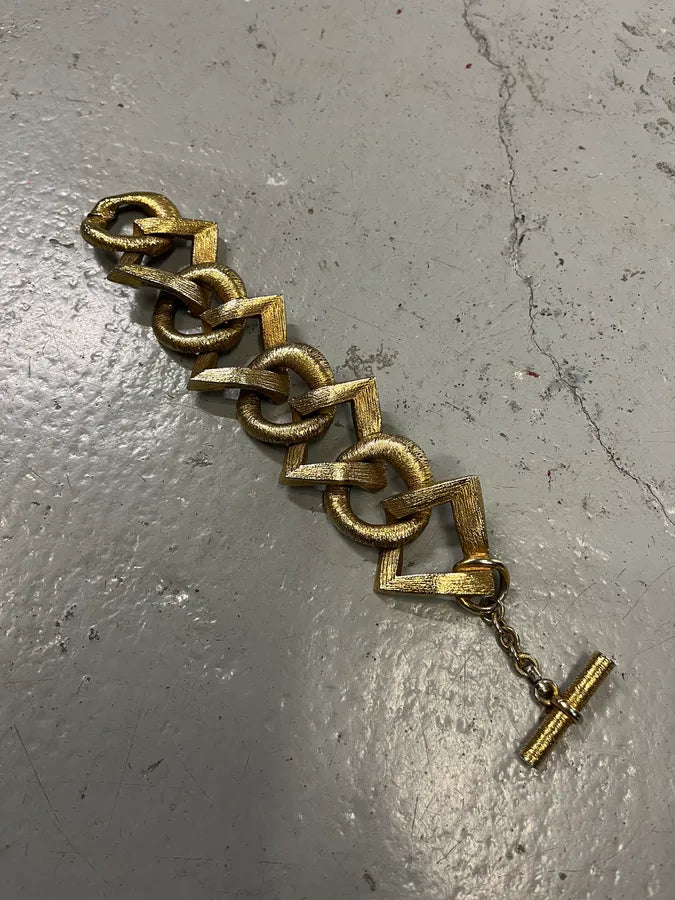 Yves Saint Laurent Gold Metal Link Bracelet  HoHBgSQ 1