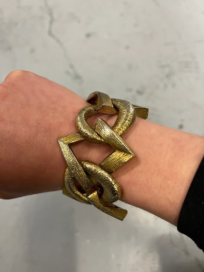 Yves Saint Laurent Gold Metal Link Bracelet  HoHBgSQ 2