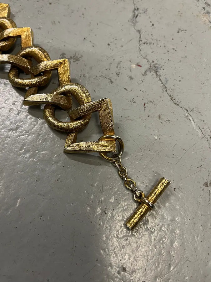 Yves Saint Laurent Gold Metal Link Bracelet  HoHBgSQ 5