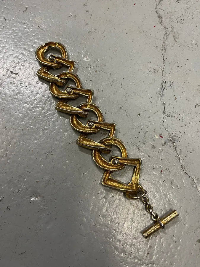 Yves Saint Laurent Gold Metal Link Bracelet  HoHBgSQ 6