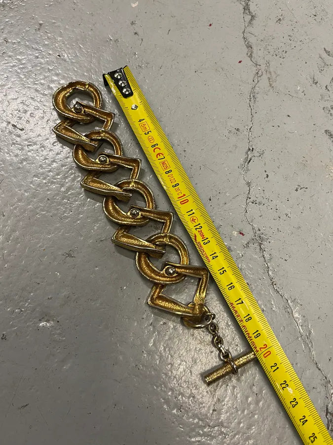 Yves Saint Laurent Gold Metal Link Bracelet  HoHBgSQ 7