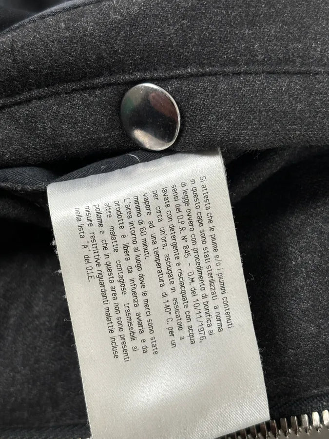 AW2010 Yves Saint Laurent Grey Wool Single-Breasted Fur Collar Jacket XuLcbTJ 13