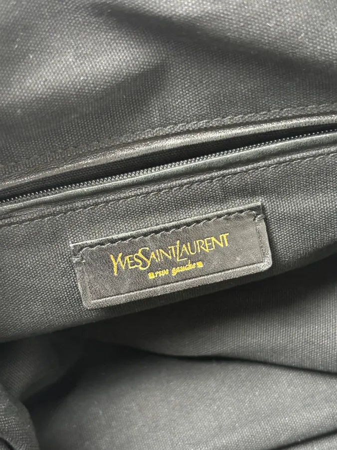 Yves Saint Laurent Grey Brut Leather Handle Bag xjgqNFk 11