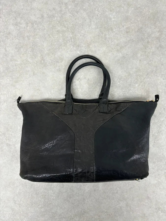 Yves Saint Laurent Grey Brut Leather Handle Bag xjgqNFk 3