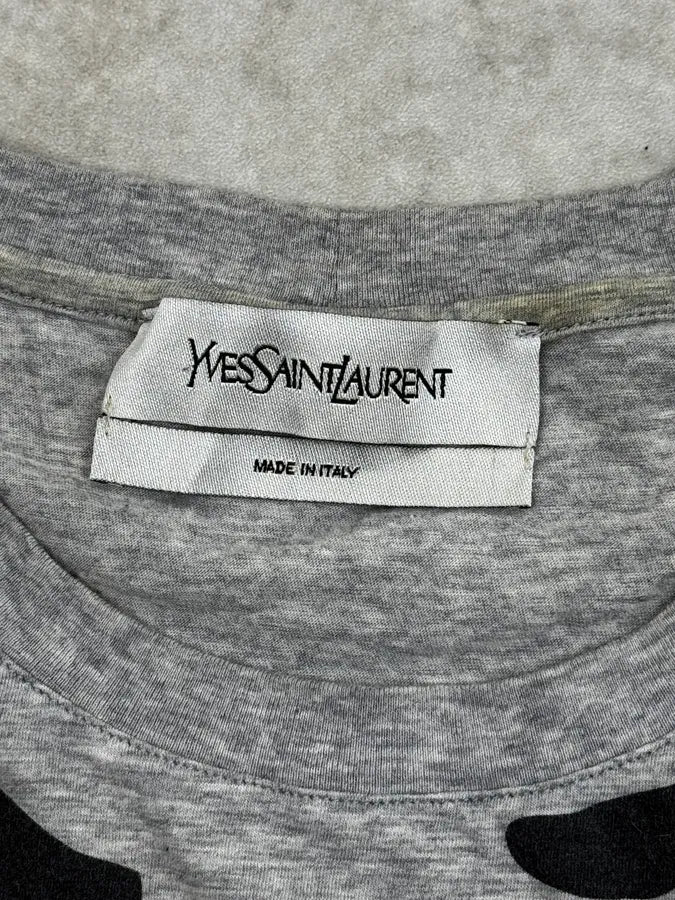 2000s Yves Saint Laurent Grey Jewel Hands Print T-Shirt IPqqacT 9