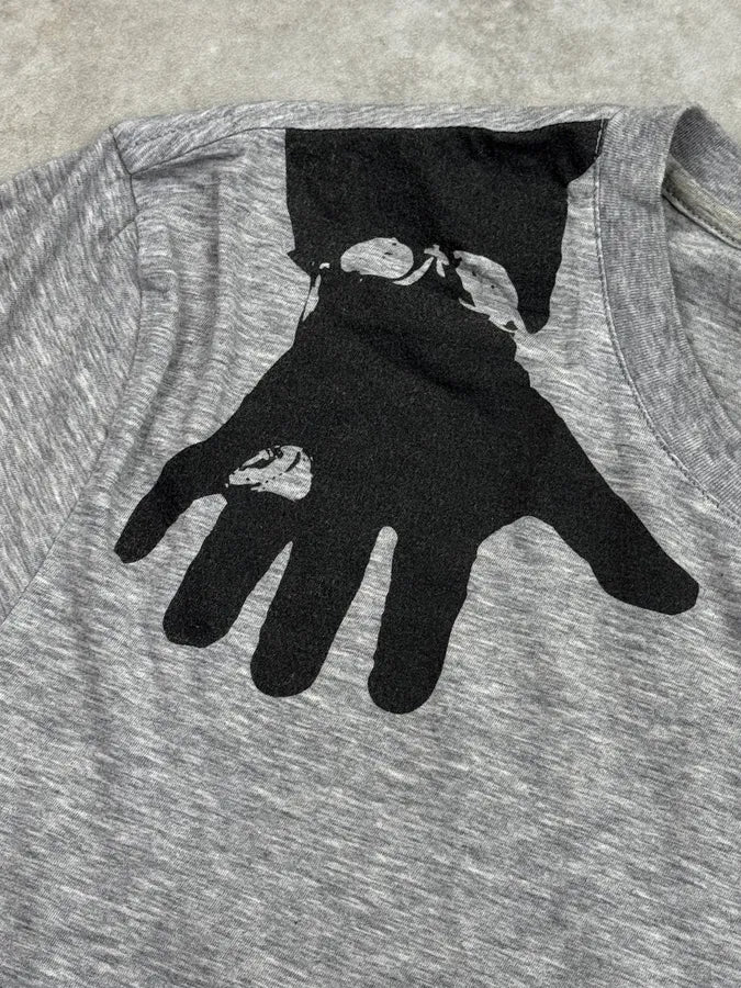 2000s Yves Saint Laurent Grey Jewel Hands Print T-Shirt IPqqacT 7