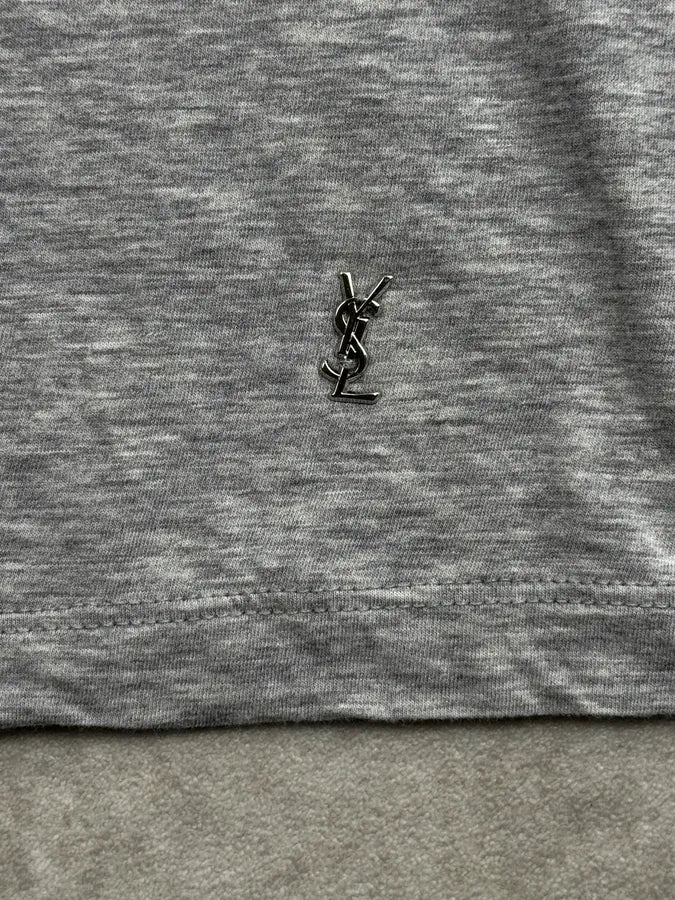 2000s Yves Saint Laurent Grey Jewel Hands Print T-Shirt IPqqacT 8