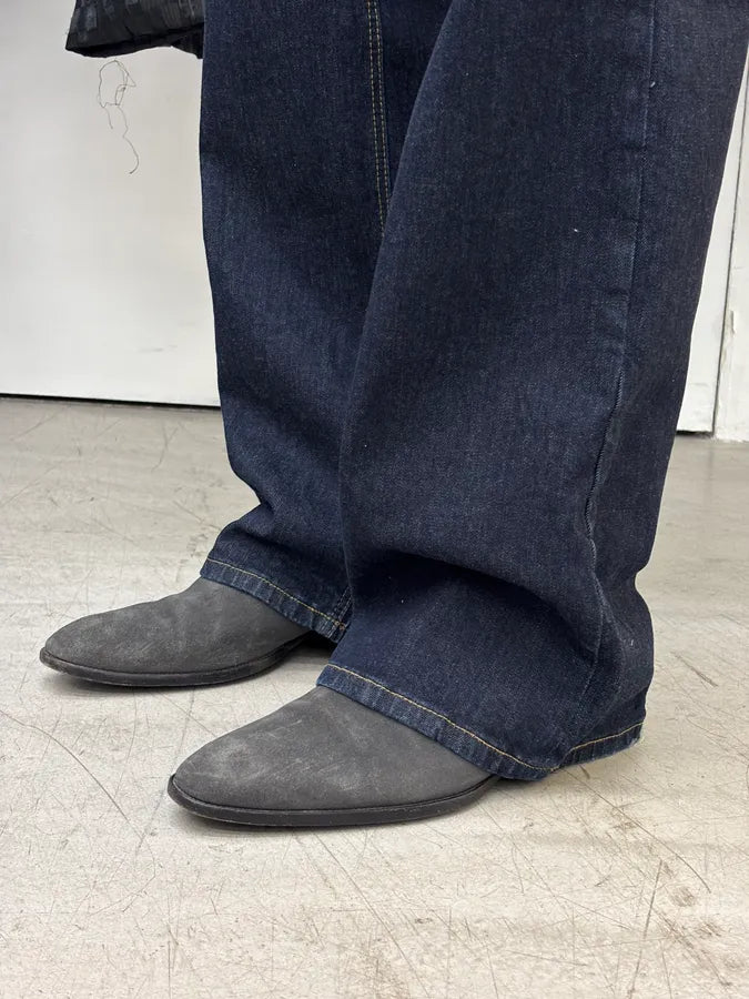 2010s Saint Laurent Grey Suede Wyatt Chelsea Boots DdcwkTj 1