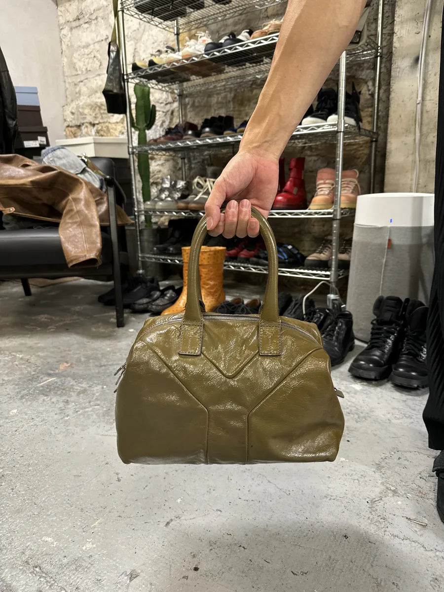 Yves Saint Laurent Leather Olive Handle Bag SHVIfmd 4